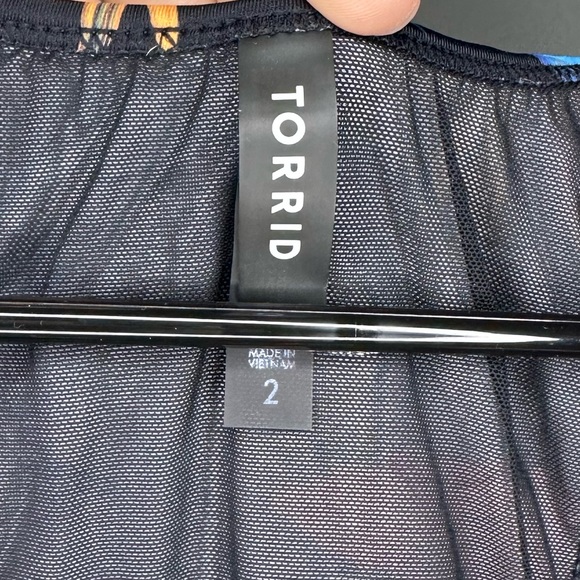 Torrid Tropical Wireless Racerback Tankini Top Size 2X Beach Color - Picture 5 of 5